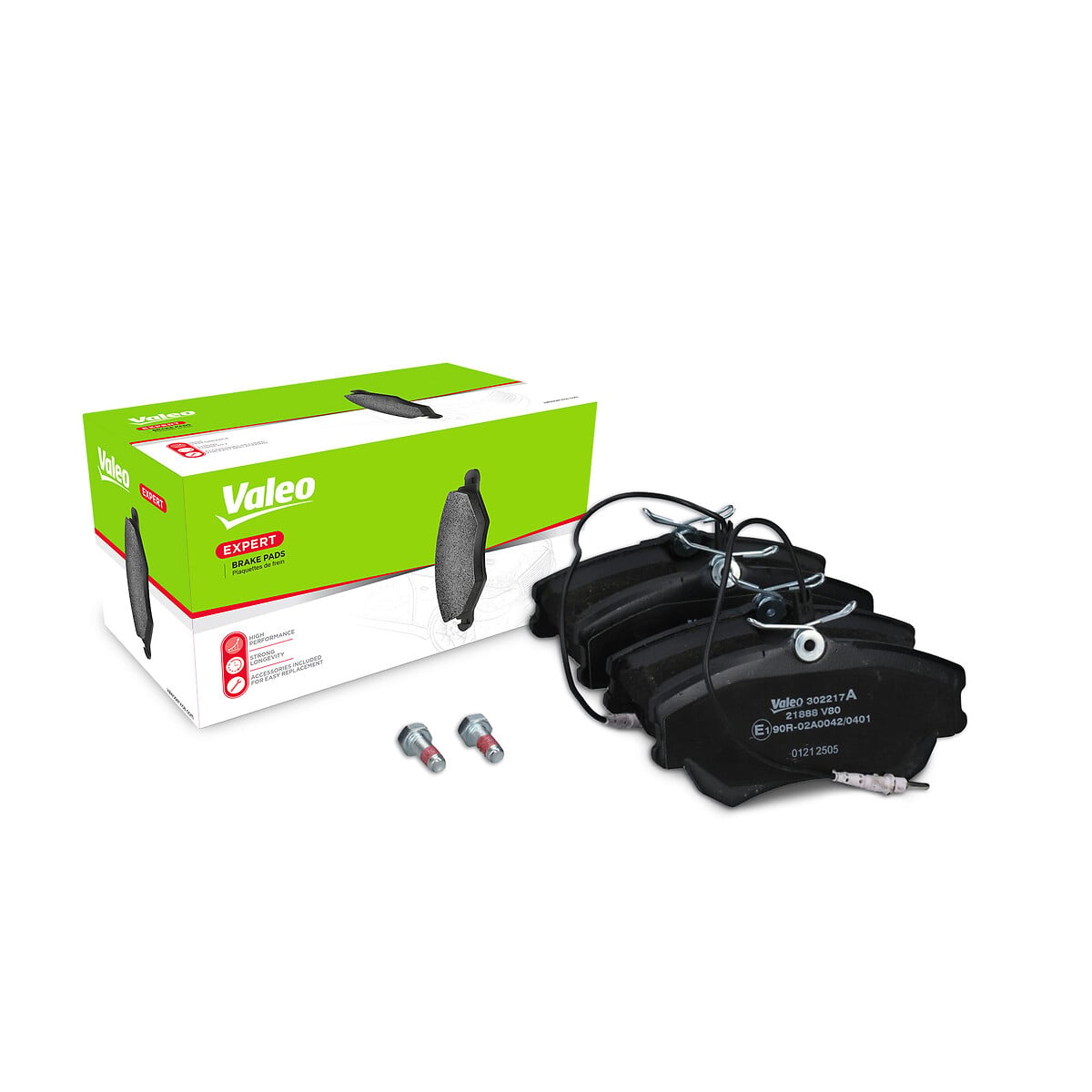 Jeu de 4 plaquettes de frein VALEO ref. 302217A
